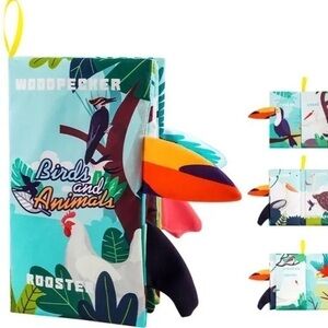 New cloth book for baby 1-18 months “birds and animals”